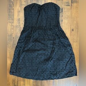 Strapless Eyelet Size 0 American Eagle Black Dress